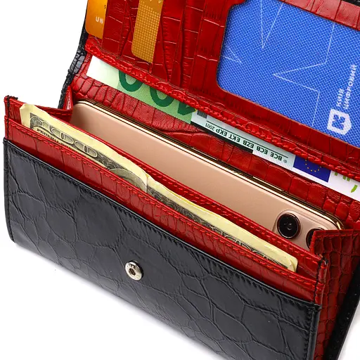 Жіночий шкіряний гаманець Canpellini 17.8х9х1 см acs0025575 - фото 4