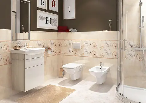 Біде підвісне прямокутне Cersanit Carina K31-010 прихованого монтажу Білий 30412 - фото 5