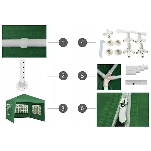 Павільйон садовий Altana 3 x 3 м - фото 4