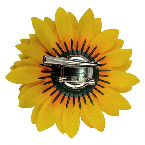 Брошка-заколка Подсолнух - фото 3