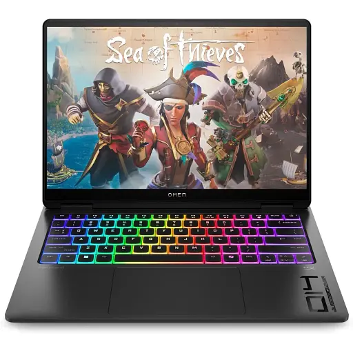 Ноутбук HP OMEN Transcend 14-fb1015ua 14" 3K OLED Intel U7-255H 32GB F2048GB NVD5060-8 DOS чорний - фото 1