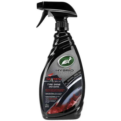 Поліроль для чорніння шин Turtle Wax HS Tyre Shine з графеном тригер 680 мл