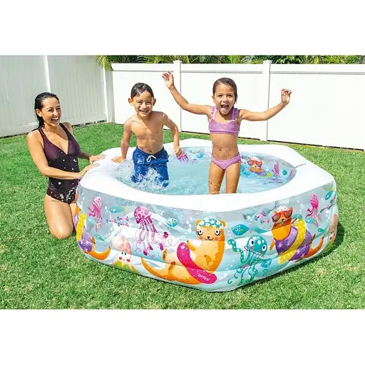 Детский надувной Бассейн «Видра» 56493-2 надувное дно, 541 л, 191 x 178 x 61 см - фото 3