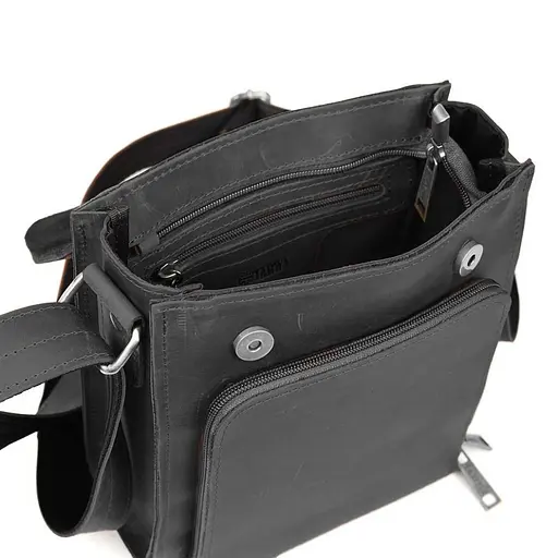 Чоловіча шкіряна сумка через плече TARWA 26х22х6 см sum0025696 - фото 2