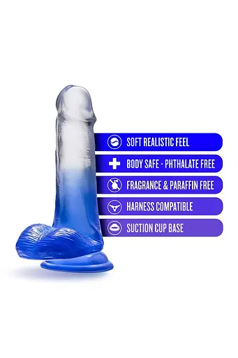 Фалоімітатор B Yours Stella Blue 6" 16.5 см мульті - фото 3
