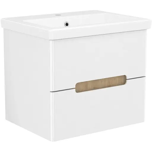 Тумба з умивальником Volle Solo 60 см Білий 1910.306007 - фото 1