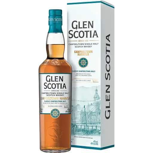 Віскі Glen Scotia Campbeltown Harbour Single Malt Scotch Whisky 40% 0.7 л у подарунковій упаковці