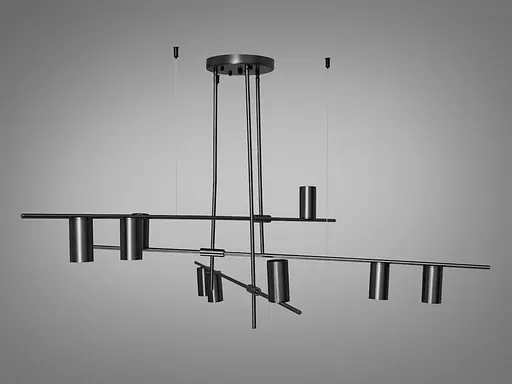 Шедевральна, високоефективна, добірна люстра в стилі Loft на 9 ламп, колір - фото 2