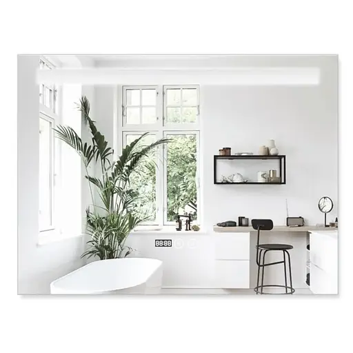 Дзеркало Mixxus Strong MR05-100x60 (годинник, LED-підсвічування, антизапотівання) MI6009 - фото 1