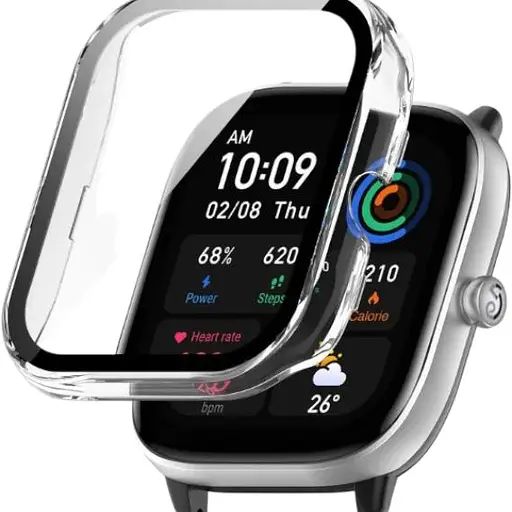 Чохол-накладка DK Пластик Gloss Glass Full Cover для Xiaomi Amazfit GTS 4 mini (clear)