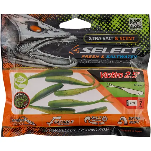 Силікон Select Victim V-Tail 2.5" #203 (7 шт/уп) - фото 2