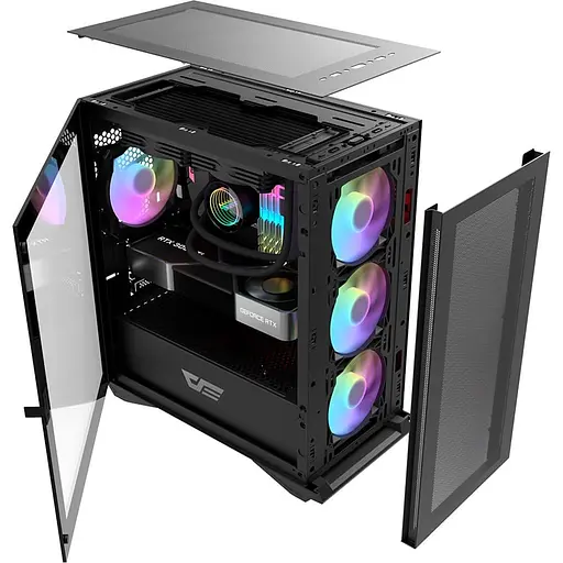 Корпус Darkflash DLM200 BLACK mATX (DLM200 BLACK) Без БП - фото 4