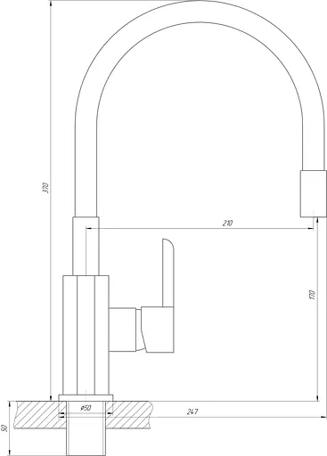 Змішувач для кухні Domino Prestige DPS-203SLR-white Білий - фото 5