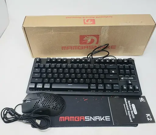 Ігрова клавіатура Mamba Snake Механічна перемикач Mini 87 клавіш дротовий - фото 3