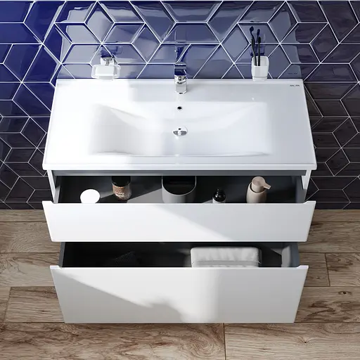 Тумба напольная AM.PM X-Joy 100 см с умывальником (M85-FSX1002-WC1002WG38) - фото 3