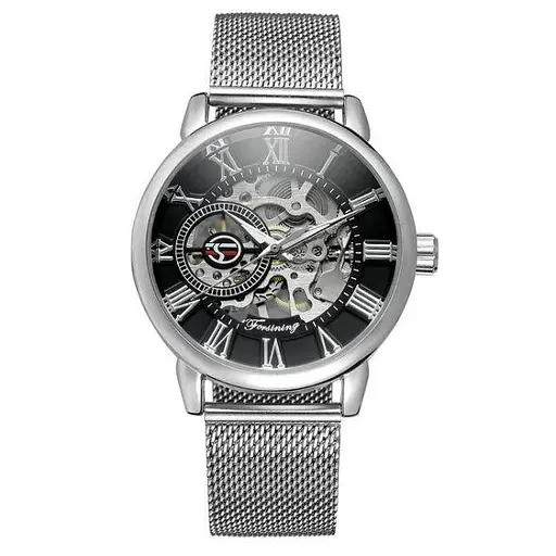 Мужские наручные часы Forsining Aston Silver - фото 3