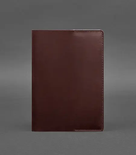 Шкіряна обкладинка для блокнота 6.0 (софт-бук) Бордова Crazy Horse - фото 1