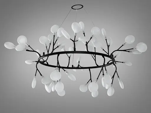 Дизайнерські новинки, люстра в лофтовому стилі "Світлячок" у вітальню - фото 2