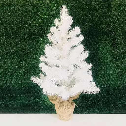 Елка Hvoya Premium литая в мешковине 70 см белая - фото 6