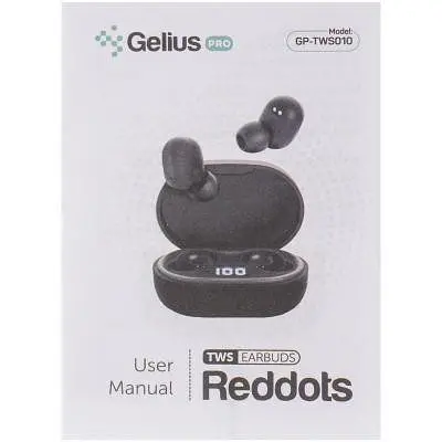 Навушники Gelius Pro Reddots TWS Earbuds GP-TWS010 Black - фото 8