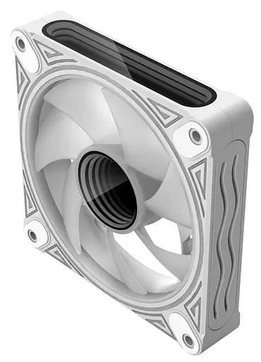 Вентилятор Coolmoon 120мм CM-DM1-W Reverse (CM-DM1-W-R) White - фото 4