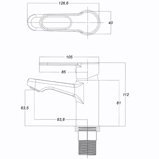 Смеситель для умывальника Globus Lux Dolly GLD-0401 хромированный для ванной комнаты стильный и удобный в использовании - фото 6
