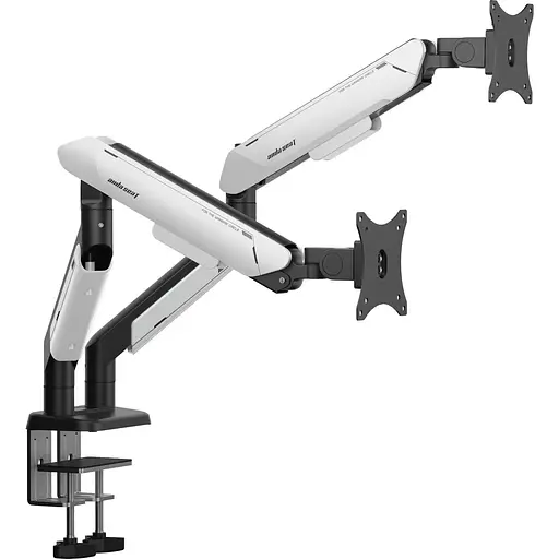 Настільне кріплення для моніторів Anda Seat Stealth Pro II Duo 17-42` Black White (AD-W-A9-2S-BW) [148300] - фото 3