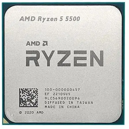 Процесор AMD AM4 Ryzen 5 5500 Tray 6x3.6 GHz Turbo Boost 4.2 GHz L3 16Mb Cezanne розблокований множник (100-000000457) - фото 1
