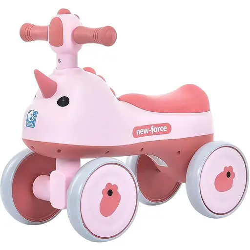 Каталка-толокар Bambi M 5856E-8 з музикою та світлом, EVA, TF, рожевий