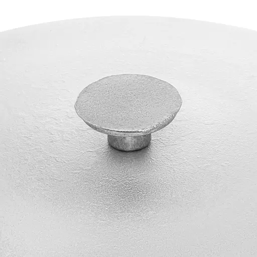 Жаровня сковорода алюмінієва з кришкою та литими ручками Ø 29.4 см для смаження, тушкування та запікання Сріблястий 87870 - фото 5