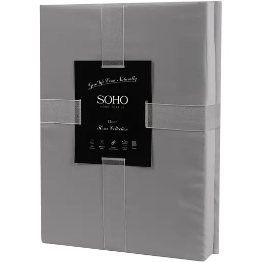 Комплект постельного белья Soho Duet евро Ivory/Grey (Евро Duet 200*230 Ivory/Grey) - фото 4