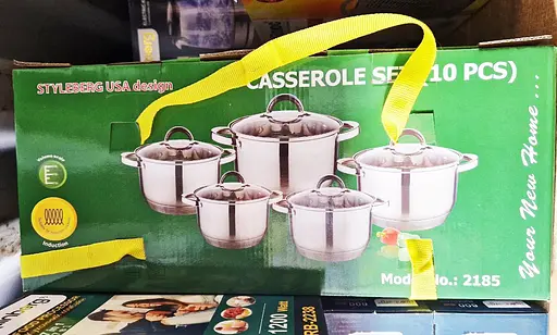 Набор кастрюль из нержавеющей стали Styleberg 2185 10 предметов для всех видов плит - фото 8