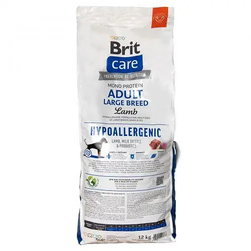 Сухой корм Brit Care Dog Hypoallergenic Adult Large Breed для собак крупных пород, гипоаллергенный с ягненком, 12 кг - фото 7