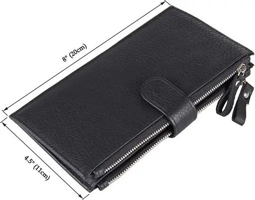 Мужской кожаный кошелек Vintage 11х20 см acs0015205 - фото 3