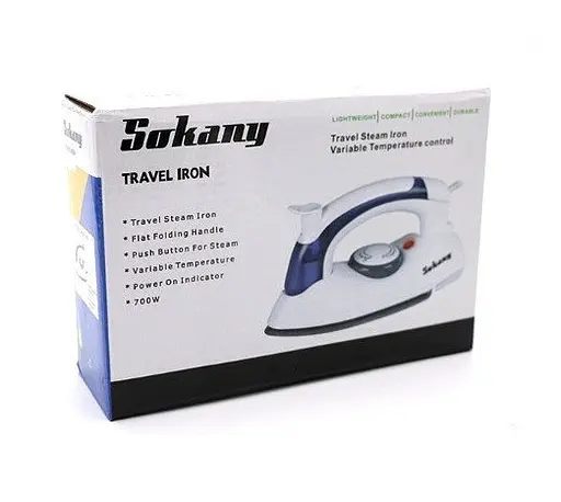 Дорожня складана праска Sokany SK-6047 3 режими 700Вт з відпарюванням - фото 2