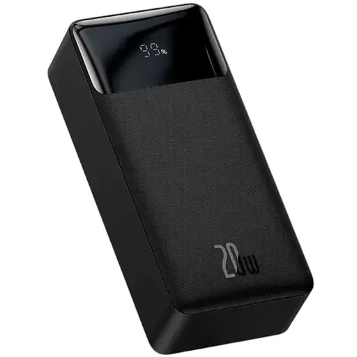 Портативный зарядний повербанк Baseus Bipow Digital Display 30000 mAh на 20 W LED-дисплей + кабель оригінал