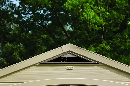 Садовый домик Keter Factor 8x8 пластиковый серо-коричневый - фото 4