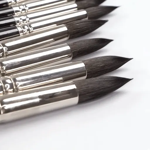 Пензель білка кругла Classic 3049R №00 Kolos - фото 4