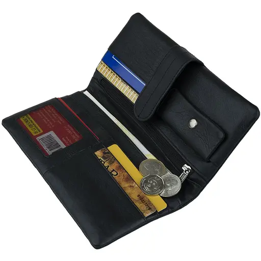 Кожаный портмоне Vintage 9х19х1.5 см acs0015297 - фото 7