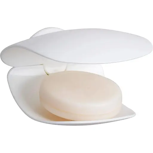 Настінна мильниця WENKO Turbo-Loc® Sora, не вимагає свердління отворів у ванній та душі, для твердого мила