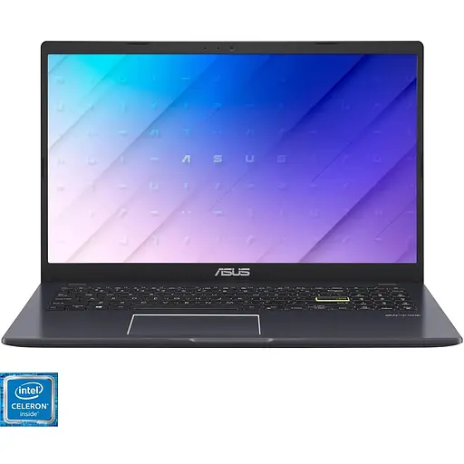 Ноутбук ASUS E510MA з процесором Intel Celeron N4020 pana la 2.80 GHz, 15.6", HD, 8GB DDR4, 256GB SSD, Intel UHD графікою 600, No OS, Star чорний
