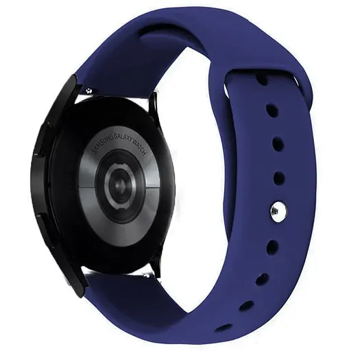 Силіконовий ремінець Sport для Smart Watch 20mm Синій / Deep navy - фото 1