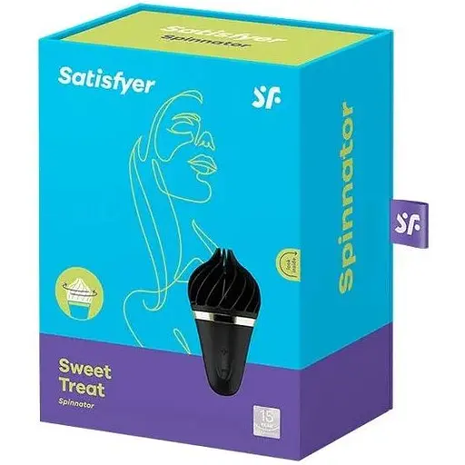 Спинатор мороженое Satisfyer Lay-On - Sweet Treat Black/Gold - фото 2