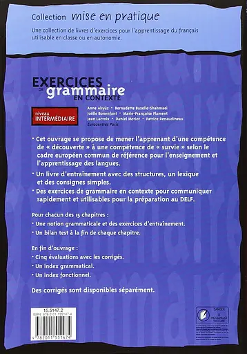 Exercices de grammaire en contexte. Livre de l'eleve A2 - niveau intermedi - фото 2