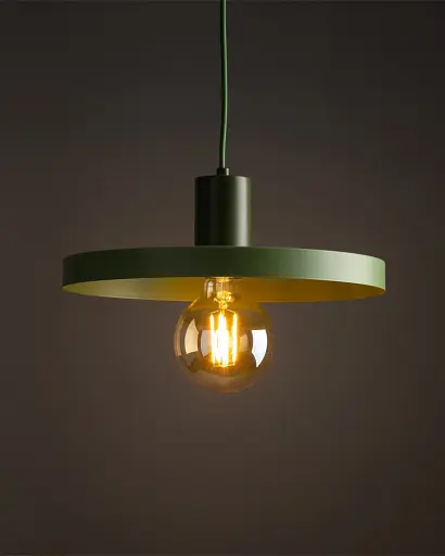 Підвісний світильник, люстра TK Lighting 10761 Sila E27 1x15W IP20 зелений - фото 2