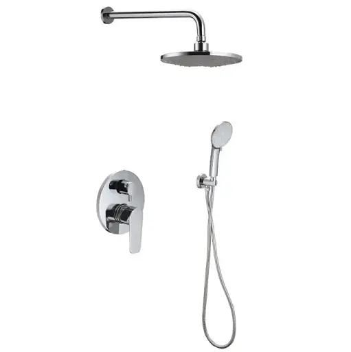 Душова система прихованого монтажу Troya BGX21-A189 зі змішувачем Хром 30412 - фото 1