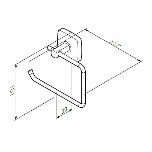 Тримач туалетного паперу AM.PM Gem A9034100 Хром - фото 3