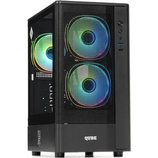 Корпус QUBE GEON ARGB Black (GEON_GBNU3) - фото 2