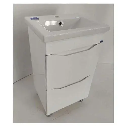 Тумба ПіК Пектораль + раковина Cersanit Como 50 см Білий 30412 - фото 2