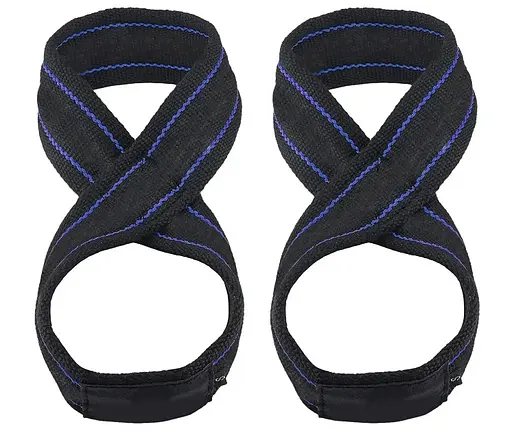 Лямки для тяги (восьмерка) Power System PS-3405 Figure 8 Black/Blue L/XL (3405BU-5) - фото 2